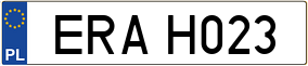 Trailer License Plate